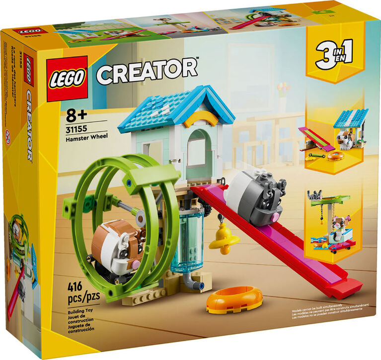 Ensemble de jouet d'animal LEGO Creator La roue des hamsters 3en1 31155