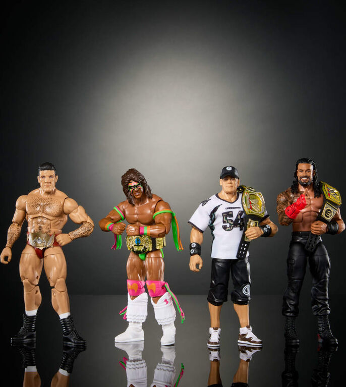 Mattel WWE Hall of Champions 4-Pack Action Figures & Accessories, 6-inch Collectibles Set Mattel WWE Hall of Champions 4-Pack Action Figures & Accessories, 6-inch Collectibles Set