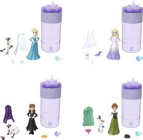 Disney Frozen Snow Color Reveal Small Dolls with 6 Surprises Including Figure and Accessories