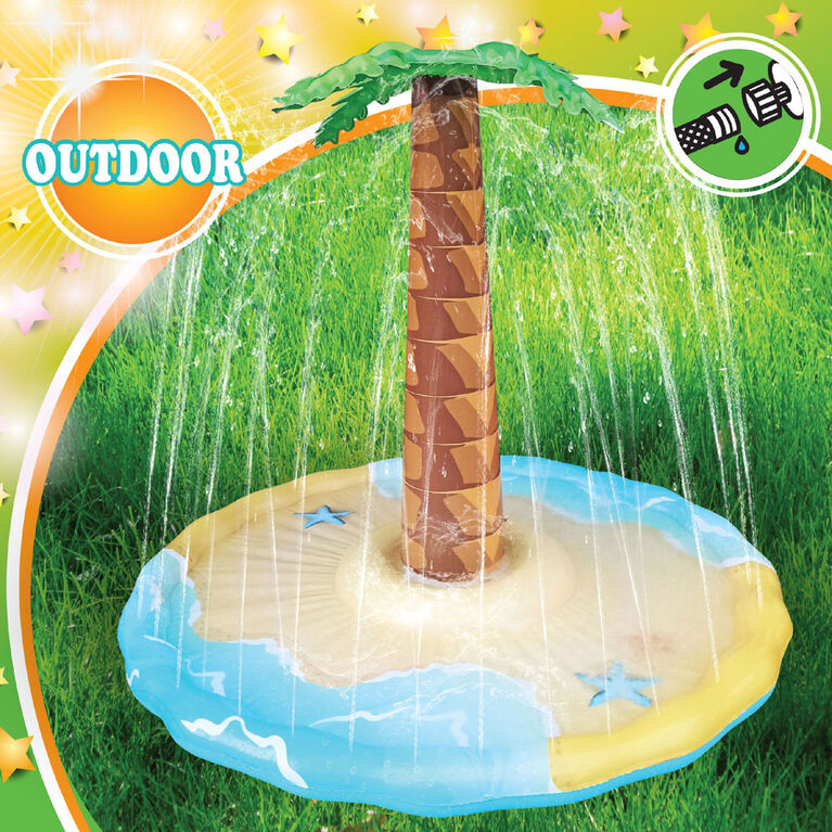 Splash Buddies Inflatable Palm Tree Sprinkler Splash Pad