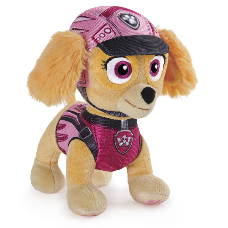 PAW Patrol, Dino Rescue Skye, Stuffed Animal Plush Toy, 8 inch