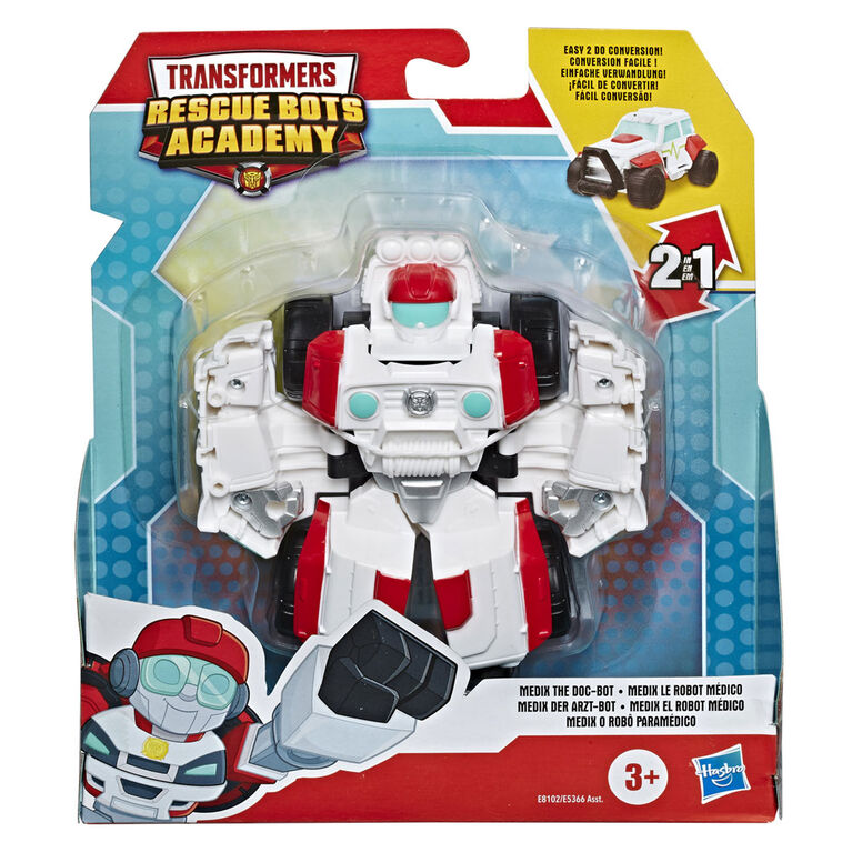 Rescue Bots Academy, figurine convertible de Medix le robot médico