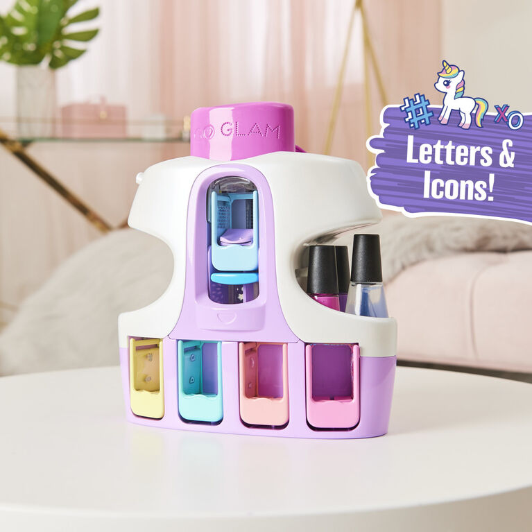Cool Maker, GO GLAM U-nique Nail Salon with Portable Stamper, 5 Design Pods and Dryer