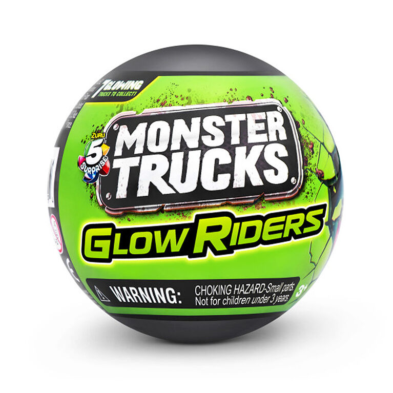 Capsule mystère de camions monstres Glow Riders Série 2 à collectionner 5 Surprise par ZURU