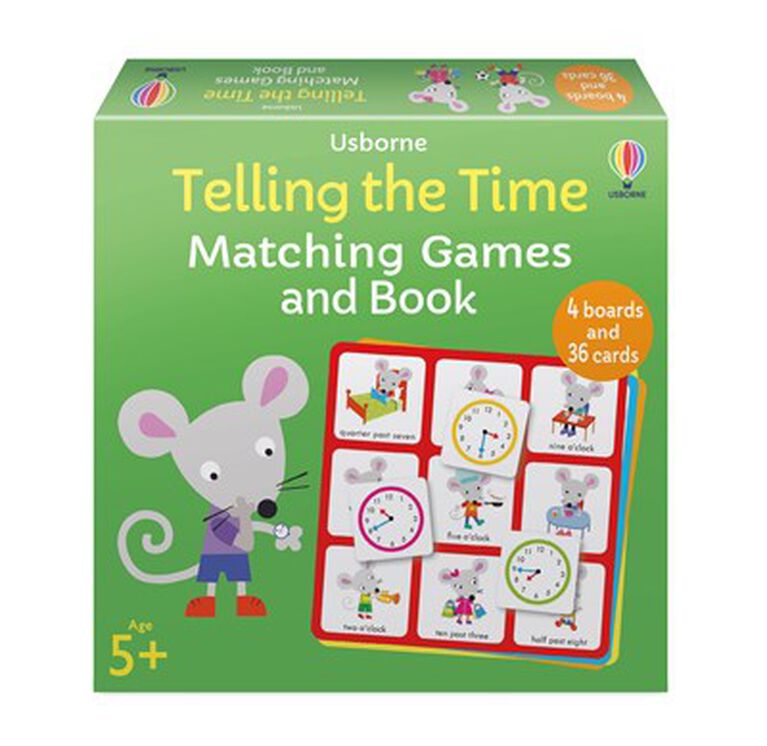 Telling the Time Matching Games and Book - Édition anglaise