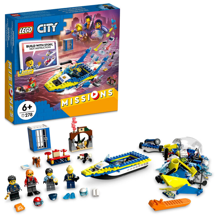 LEGO City Water Police Detective Missions 60355 Building Kit (278 Pieces)