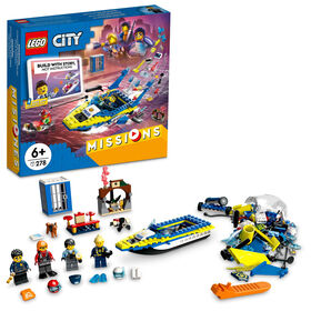 LEGO City Les missions d'enquête de la police aquatique 60355 Ensemble de construction (278 pièces)
