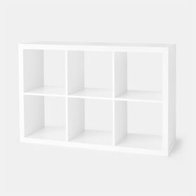 Bibliothèque à 6 cubes - Blanc - Notre exclusivité