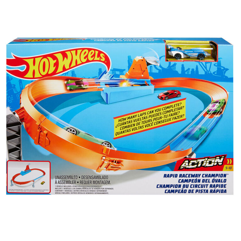 Hot Wheels - Coffret de jeu Champion du Circuit Rapide