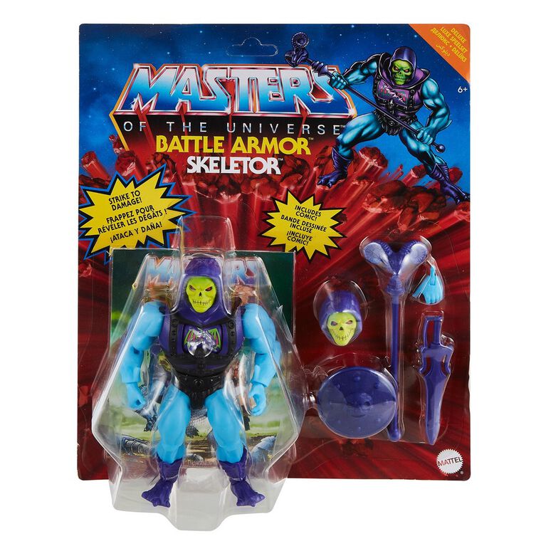Les Maîtres de l'Univers - Origins - Figurine articulée Skeletor avec armure de combat