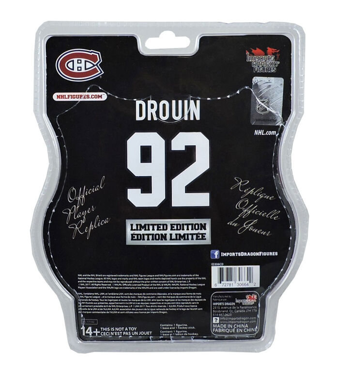 Jonathan Drouin Canadiens de Montréal Figurine LNH 6".