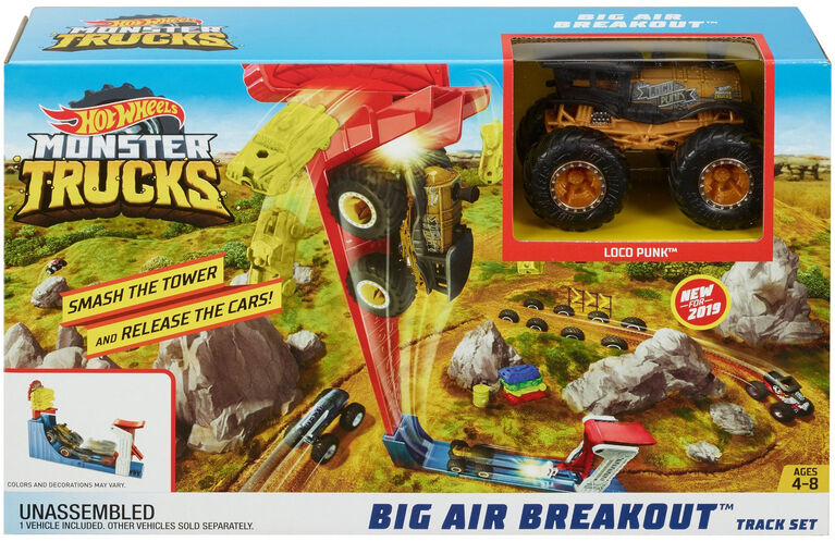 Hot Wheels Monster Trucks Big Air Breakout Playset R Exclusive