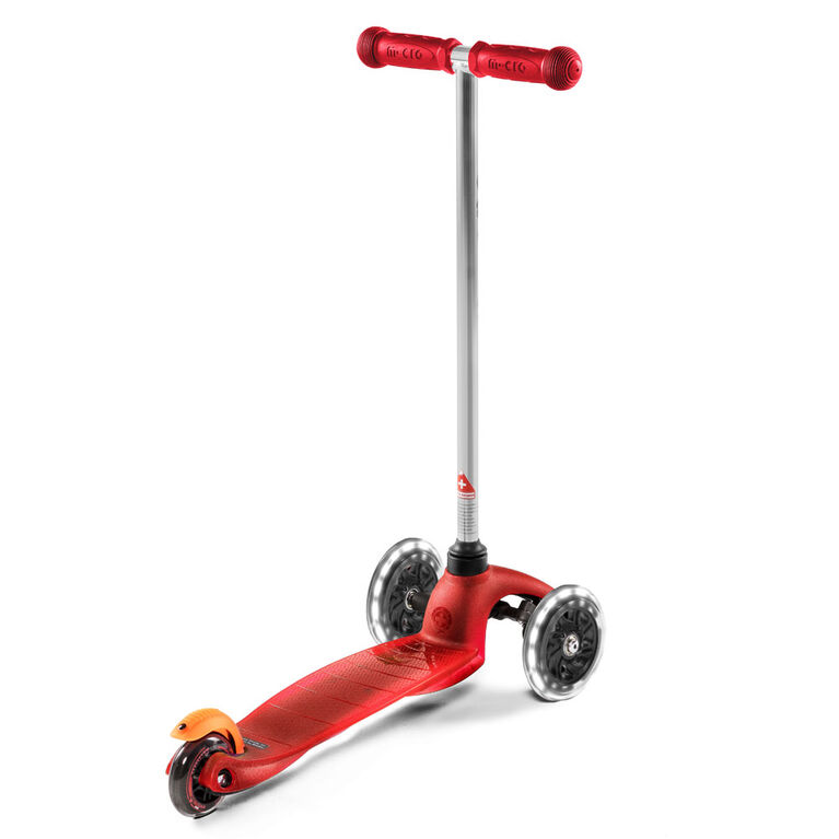 Micro Scooters Mini Micro Classic Led Kickboard Red - R Exclusive