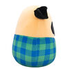 Squishmallows 12" Plush - Prince the Pug with Flannel Shirt