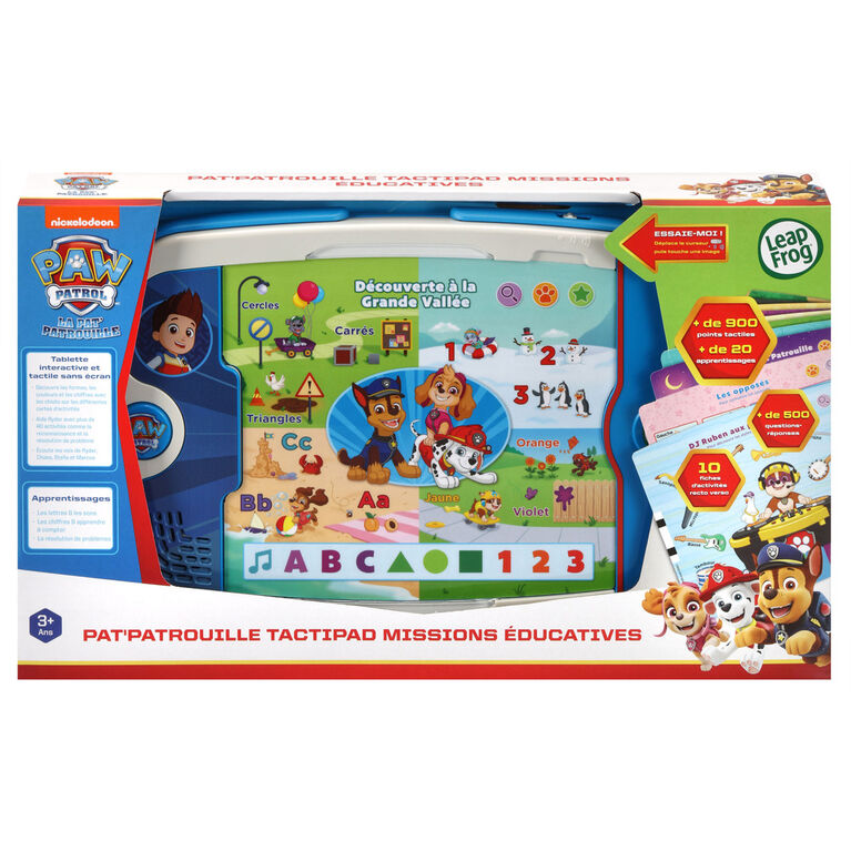 LeapFrog PAW Patrol: Pat Patrouille - TactiPad Missions éducatives - Édition  française