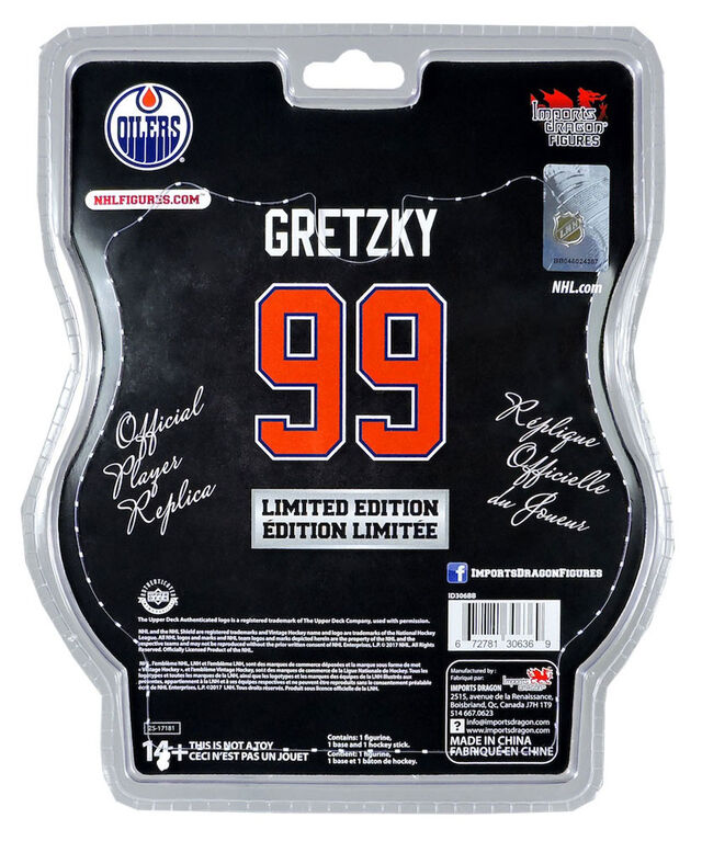 Wayne Gretzky Oilers Edmonton Figurine 6' légendaire LNH.