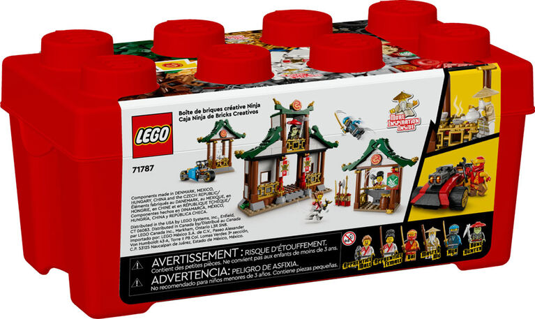 LEGO NINJAGO Creative Ninja Brick Box 71787 Building Toy Set (530 Pieces)