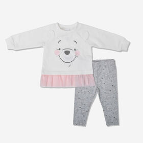 Winnie The Pooh 2 Piece Legging Set White