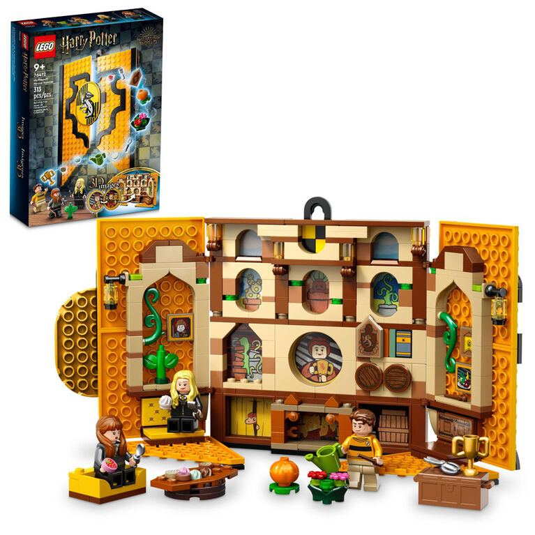 LEGO Harry Potter Hufflepuff House Banner 76412 Building Toy Set (313 Pieces)