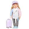 Our Generation Ari 18-inch Travel Doll and Rolling Luggage