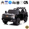 KidsVip 24V Chevrolet Silverado Ride on Truck W/RC - Noir - Édition anglaise
