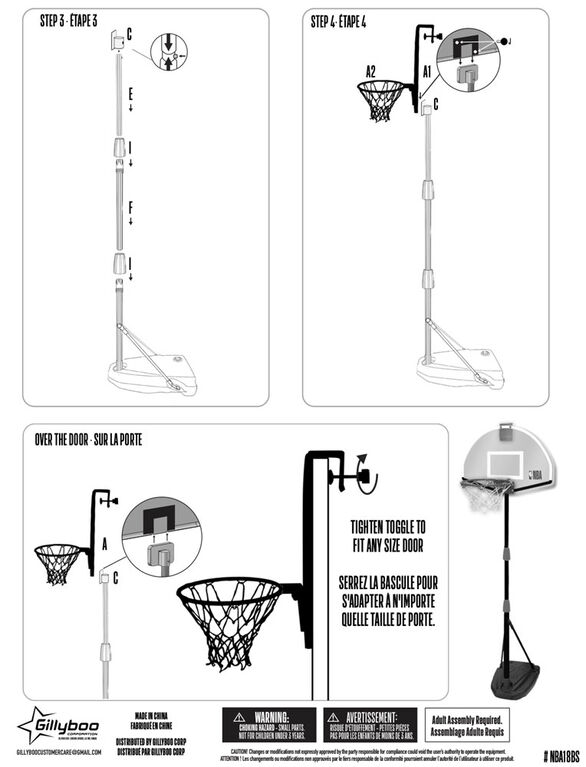 NBA Jr Pro-Style Basketball System - R Exclusive