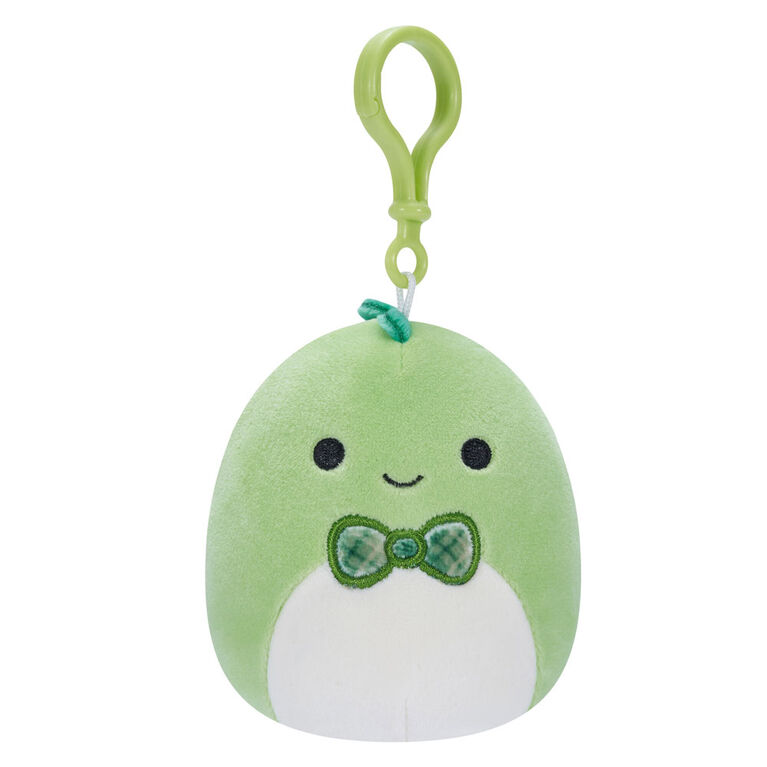 Squishmallows 3.5" Clip On - Danny Green Dino with Bowtie