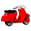 Hot Wheels Deadpool Scooter Vehicle