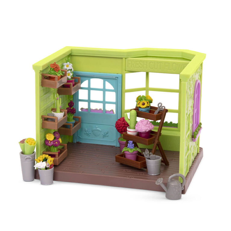 Li'L Petals Flower Shop, Li'l Woodzeez, Fleuriste avec accessoires - les motifs peuvent varier