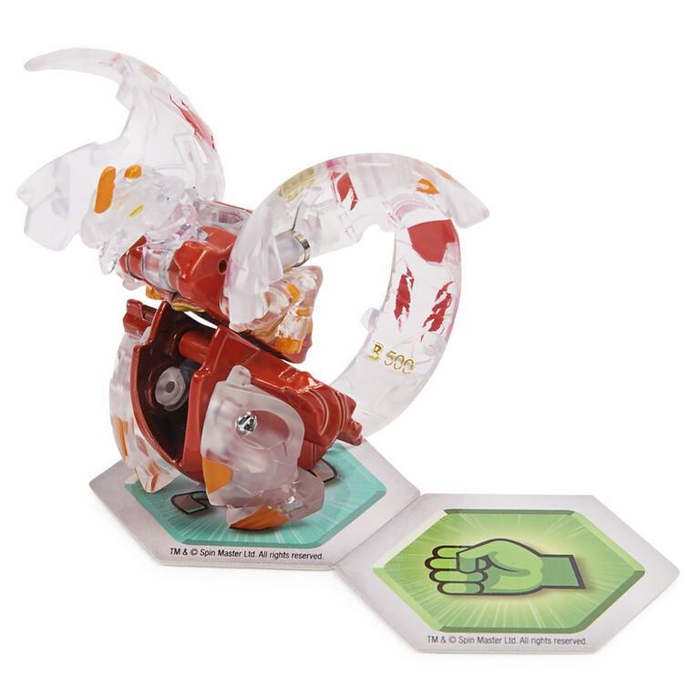 Bakugan Evolutions, Dragonoid (Diamond Elemental Rare), Bakugan True Metal Platinum Series, 2 BakuCores et carte Personnage