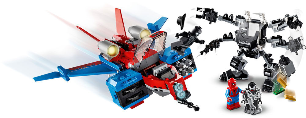 Lego spiderjet vs venom mech cheap