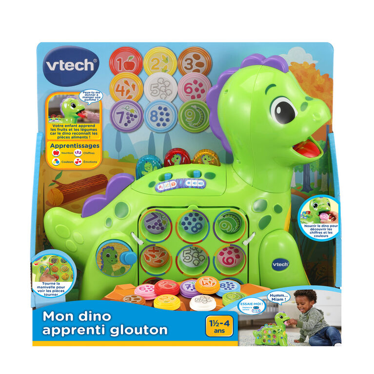 Jouet éducatif - VTECH BABY - Mon dino apprenti glouton - Couleurs,  chiffres et aliments blanc - Vtech