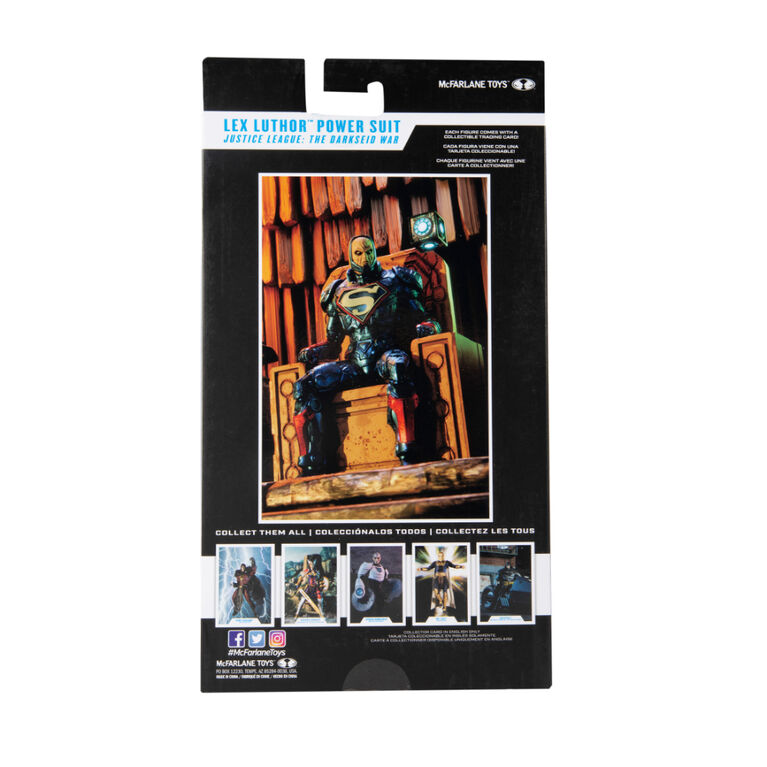 DC Multiverse - Lex Luthor in Blue Power Suit with Throne Figure