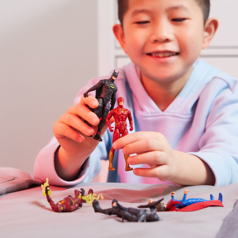 DC Comics, Dark Flash Action Figure and 2 Accessories, 4-inch, The Flash Movie Collectible