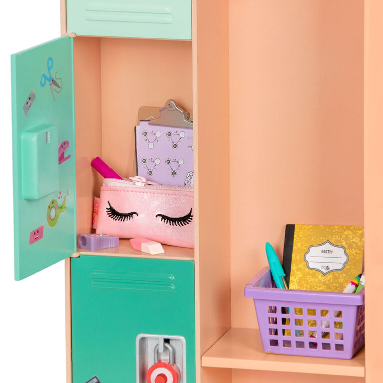 Our Generation, Classroom Cool Locker Set for 18-inch Dolls