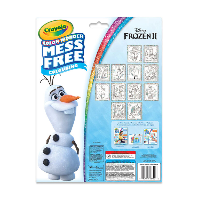 Crayola - Color Wonder Marqueurs et papier scintillant Disney Frozen