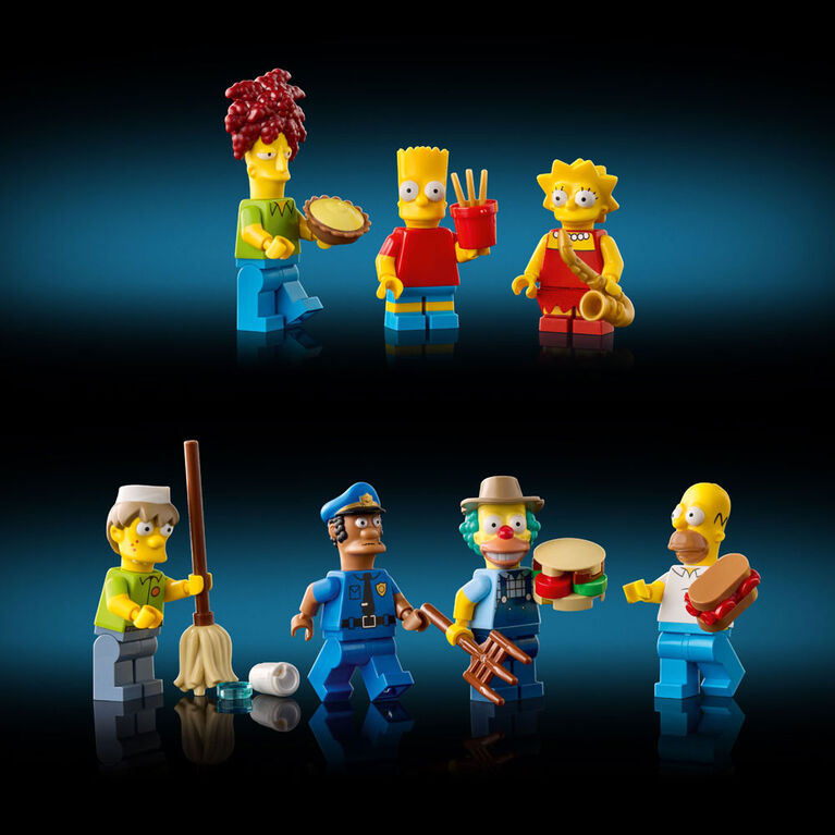 LEGO The Simpsons : Krusty Burger, Ensemble de Construction de D&eacute;coration pour Adultes avec 7 Personnages Embl&eacute;matiques 10352