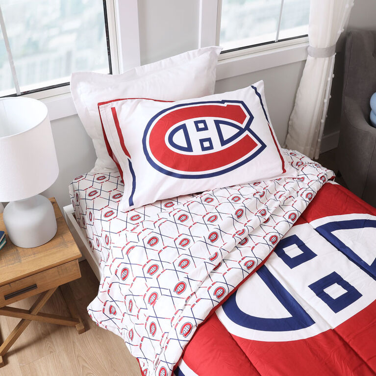 NHL Montreal Canadiens 4-Piece Twin Bedding Set