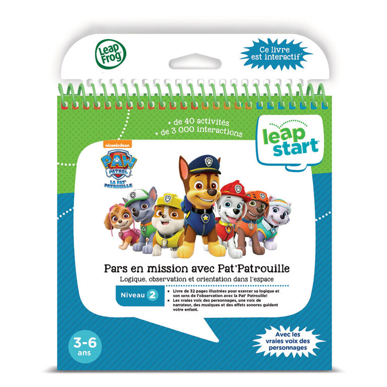 LeapFrog LeapStart Balade en ville avec la Pat'Patrouille - Livre d'activités - Édition française