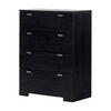 Reevo Commode 4 tiroirs- Onyx noir