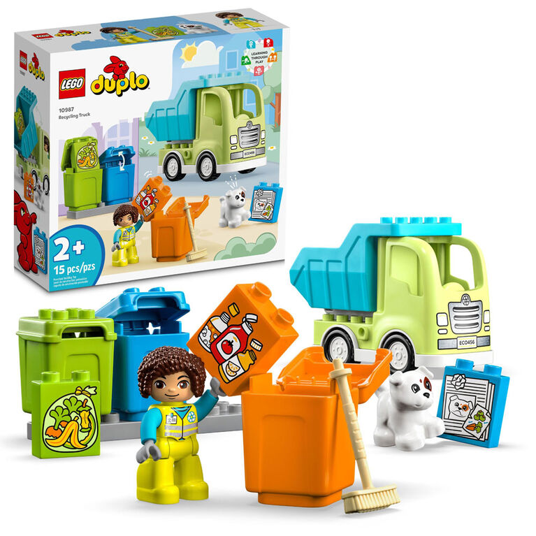 LEGO DUPLO Town Le camion de recyclage 10987 Ensemble de jeu de construction (15 pièces)