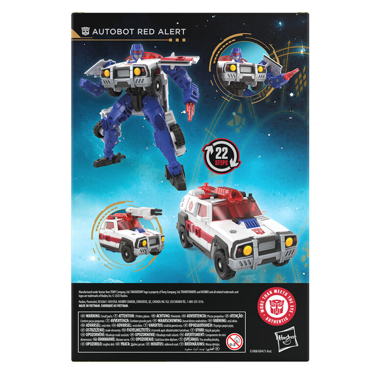Transformers Age of the Primes, figurine Autobot Red Alert classe Voyageur