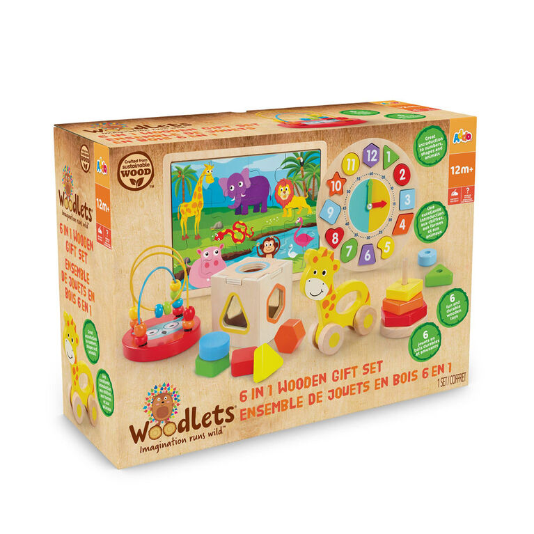 Woodlets 6-in-1 Wooden Gift Set - R Exclusive