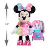 Disney Junior Minnie Mouse Waggin' Wagon Lights and Sounds Feature Plush - English Edition