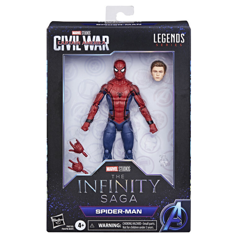 Hasbro Marvel Legends Series Spider-Man, Captain America: Civil War 6 Inch Marvel Legends Action Figures