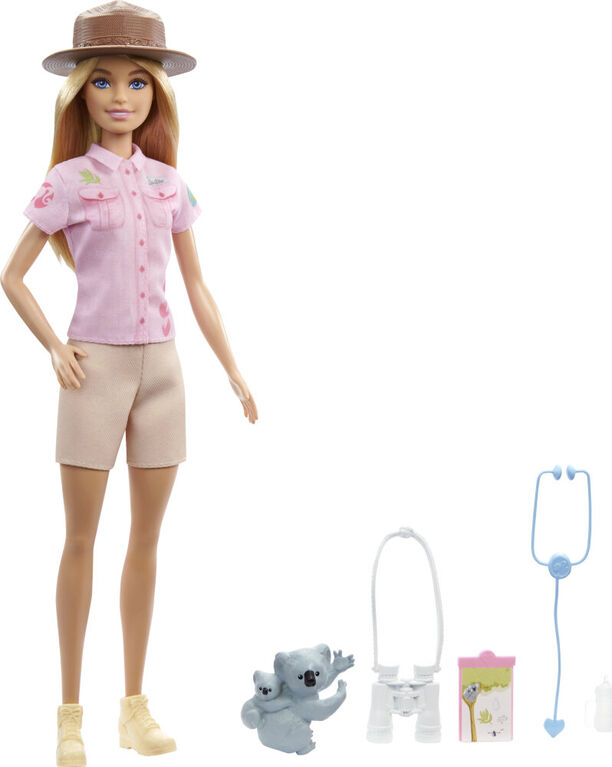 ​Barbie Zoologist Doll (12 inches), Role-play Clothing and Accessories: Koala and Baby Figure