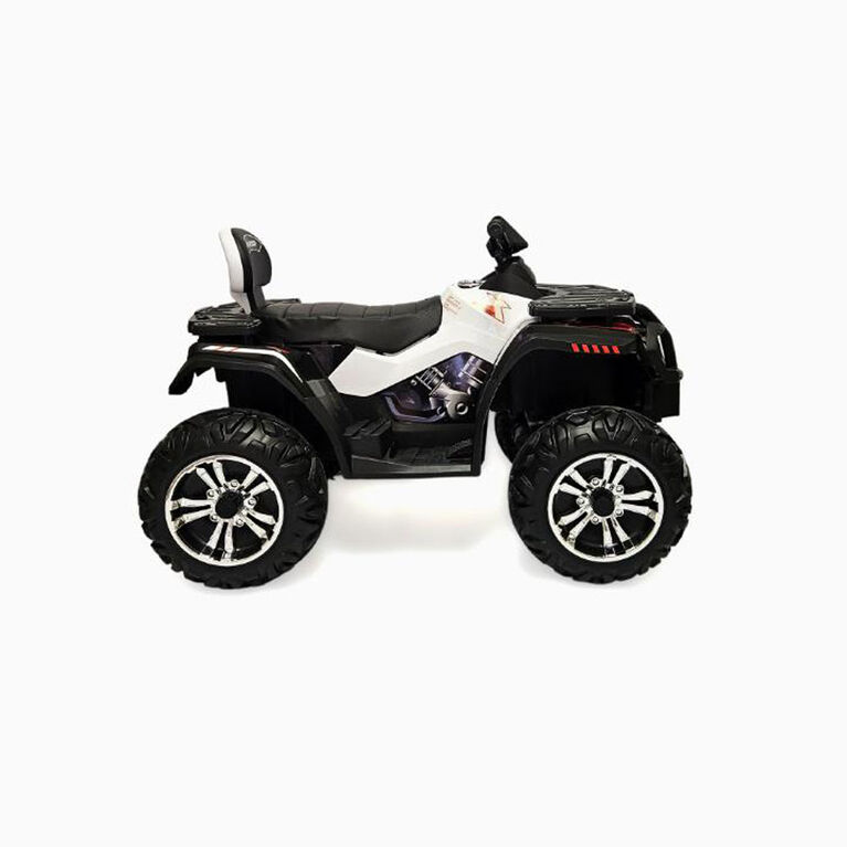 Quad ATV 4x4 am&eacute;lior&eacute; KIDSVIP 24 V Titan Edition - Blanc