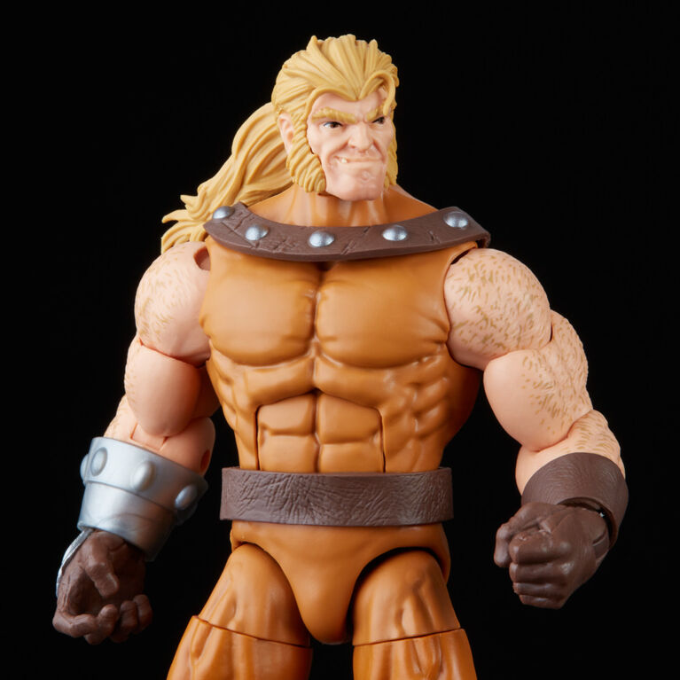 Marvel Legends Series 6-inch Scale Action Figure Toy Sabretooth and 1 Build-A-Figure Part
