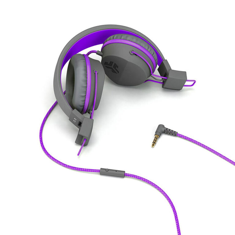 JLab Audio JBuddies Over Ear Headphones Purple/Gray | Toys R Us Canada