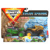 Monster Jam, Official Grave Digger vs. Earth Shaker Color-Changing Die-Cast Monster Trucks, 1:64 Scale